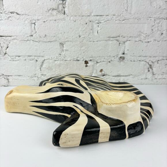 Zebra Paper Mache Wall Art - Picture 6 of 7